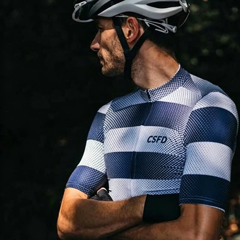 CSFD-Camiseta de ciclismo para hombre, camiseta de carreras, ropa transpirable para bicicleta de montaña, ropa deportiva para ciclismo, conjunto ciclismo hombre