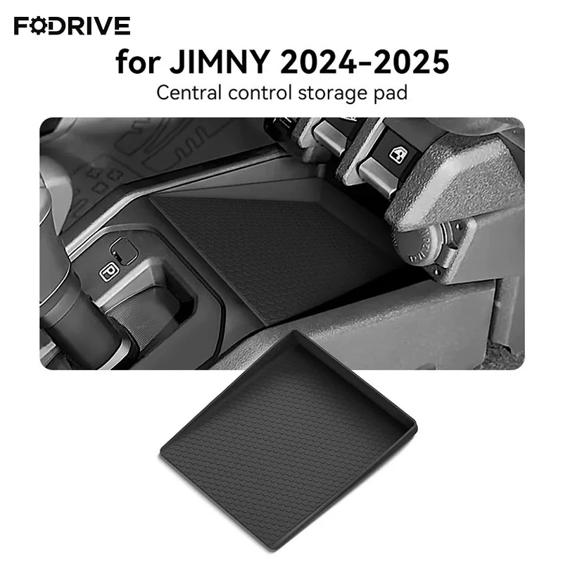Boîte de rangement pour console centrale Suzuki Jimny 2024 2025, plateau central, organiseur, rangement, accessoires intérieurs de voiture, noir