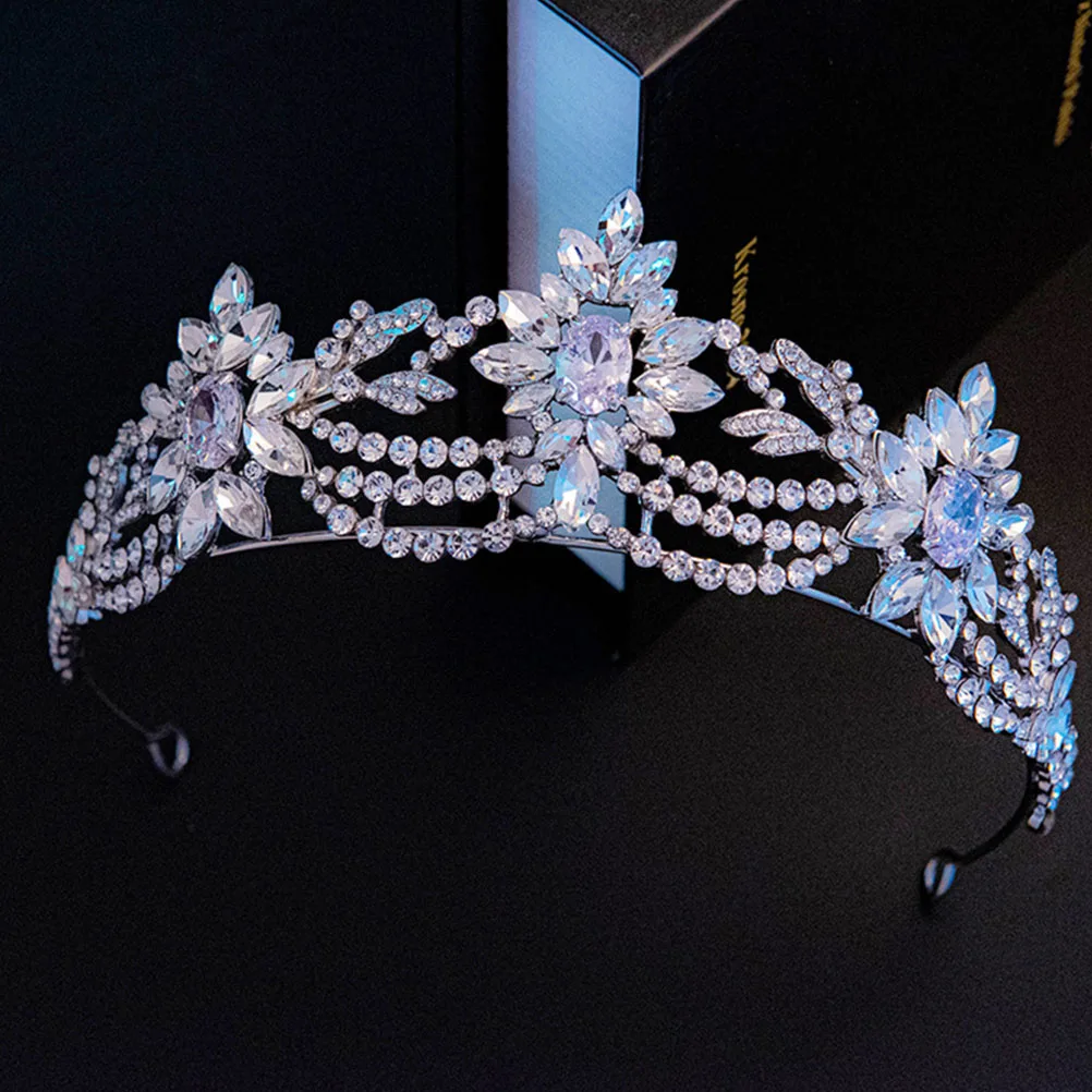 

Crystal Hairb Bridal Crown Wedding Hair Decor Lightweight Durable HighQuality Materials Rhinestone Embellishment Engagement
