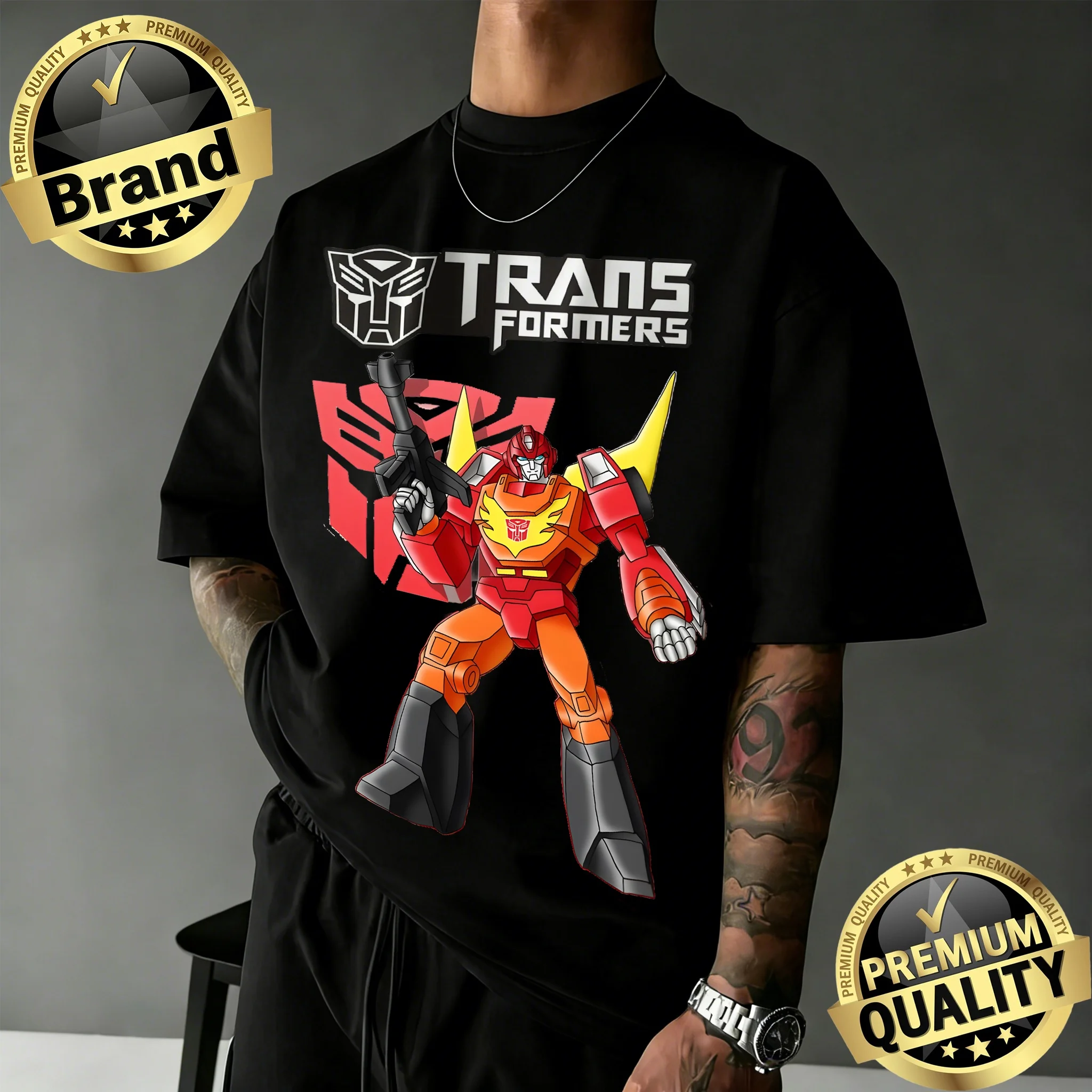

2026 Hasbro Transformers Rodimus Prime Удобная летняя детская одежда, футболка с хорошей воздухопроницаемостью