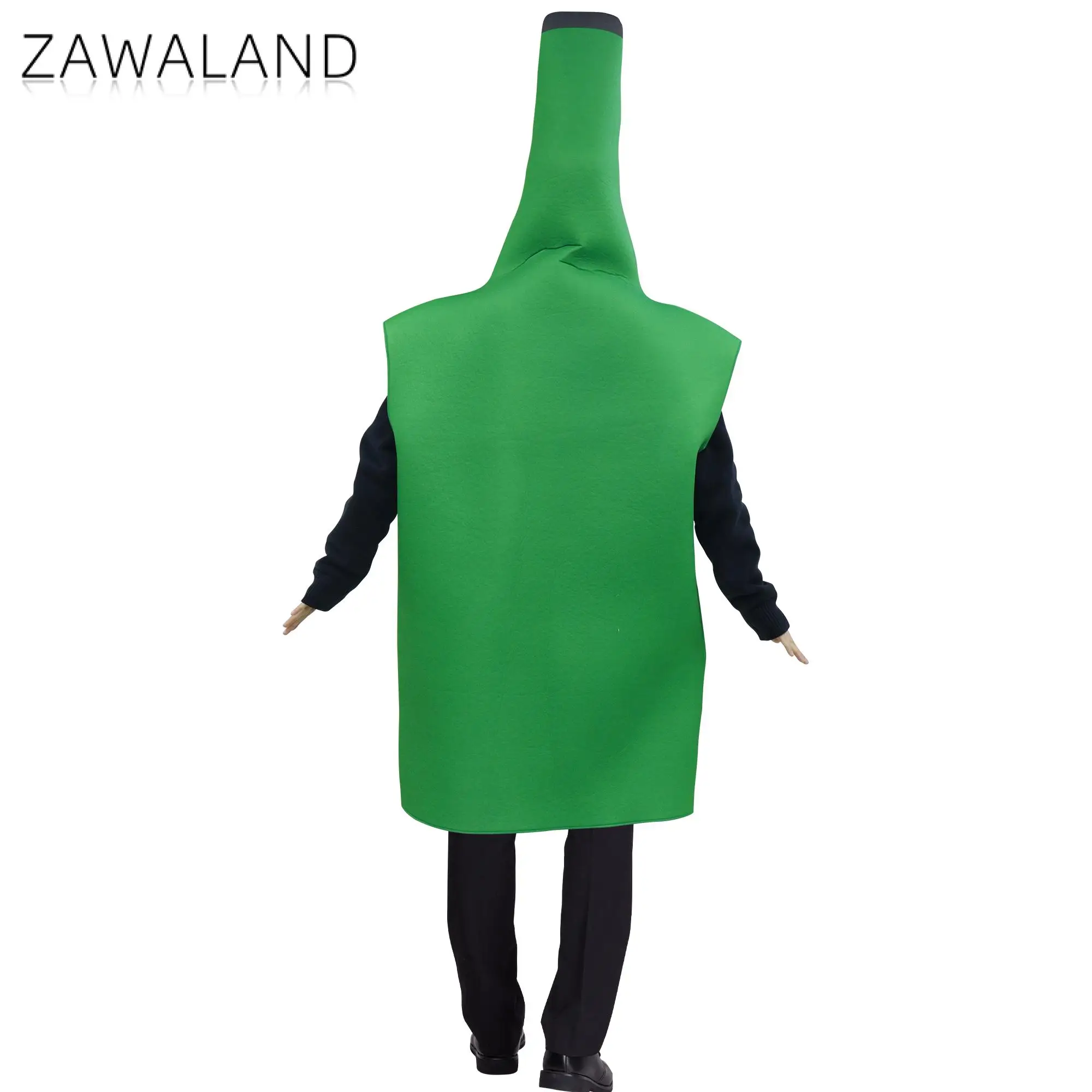 Zawaland Peer Sponge Costumes Men Women Funny Cosplay Clothes Holiday Party Gift Irlend Flag Suit Carnival Clover Print Jumpsuit