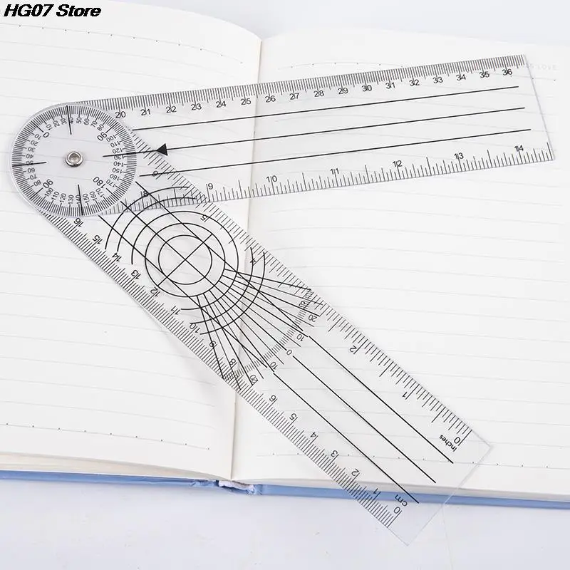 0-140mm 360° Goniometer Angle Medical Spinal Angle Ruler Angle Inclinometer Ruler Protractor Angle finder Measuring Tool 1PCS