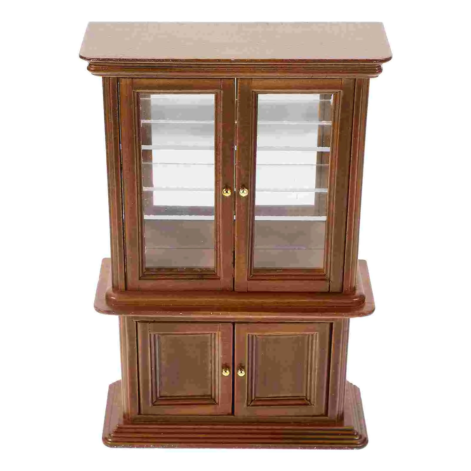 

Dollhouse Cabinet Model Miniatures for Crafts Decoration Kitchen Display Furniture
