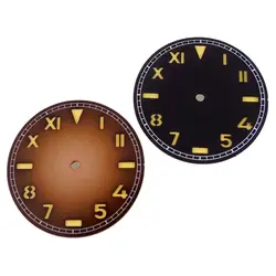 fit NH35A NH36A 35mm*0.7mm California Black/Coffee Watch Dial Face Roman Number ETA 2836 2824 MIYOTA82 DG MINGZHU2813