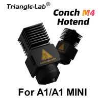Trianglelab&Phaetus  A1/A1 mini Conch M4 Hotend met 0.2/0.4/0.6/0.8mm afneembare Endcoat Nozzle Voor Bambu Lab A1/A1mini Printer