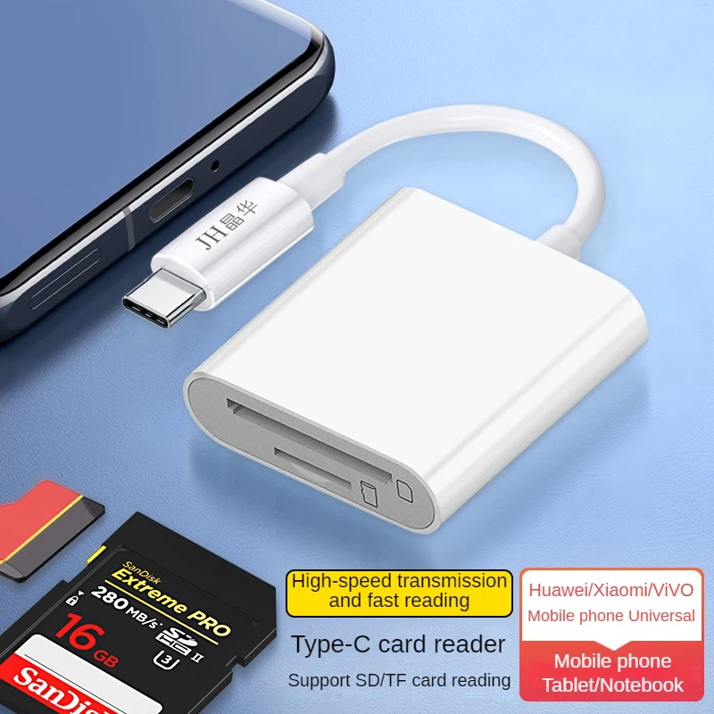 C-type Card Reader SD TF Card Reader USB C Memory Card Adapter Suitable For Samsung Galaxy Android Phone Camera Laptop