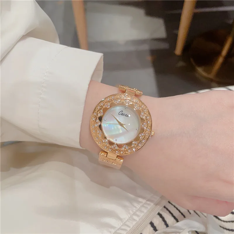 Elegant Bracelet Strap Women Watches Fashion Rhinestone Quartz Wristwatch For Ladies Clock Reloj Mujer A132