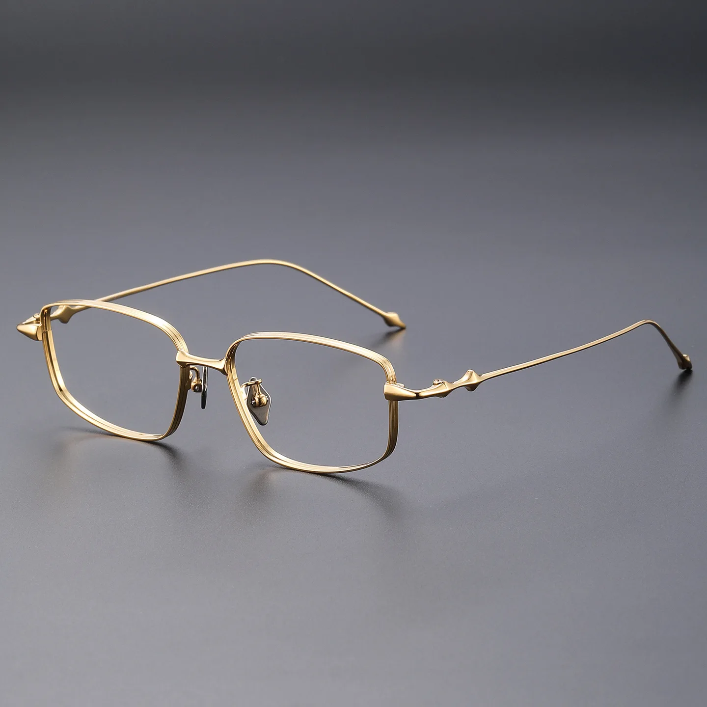 MOMOJA نظارات مربعة للرجال خفيفة للغاية من التيتانيوم النقي إطار أعمال عصري موضة كورية نظارات طبية بصرية A-707 #4