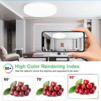 Round LED Ceiling Light Simple Square Ceiling Lights Modern Kitchen Ceiling Lighting Fixture Led Panel Lamp for Balcony Corridor 3