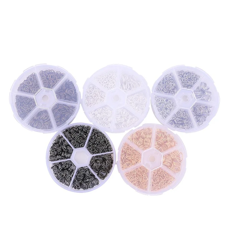 

Mixed 6 Sizes Open Jump Rings,4mm 5mm 6mm 7mm 8mm 10mm Jump Ring Jewelry Keychain for Jewelry Making Accessories