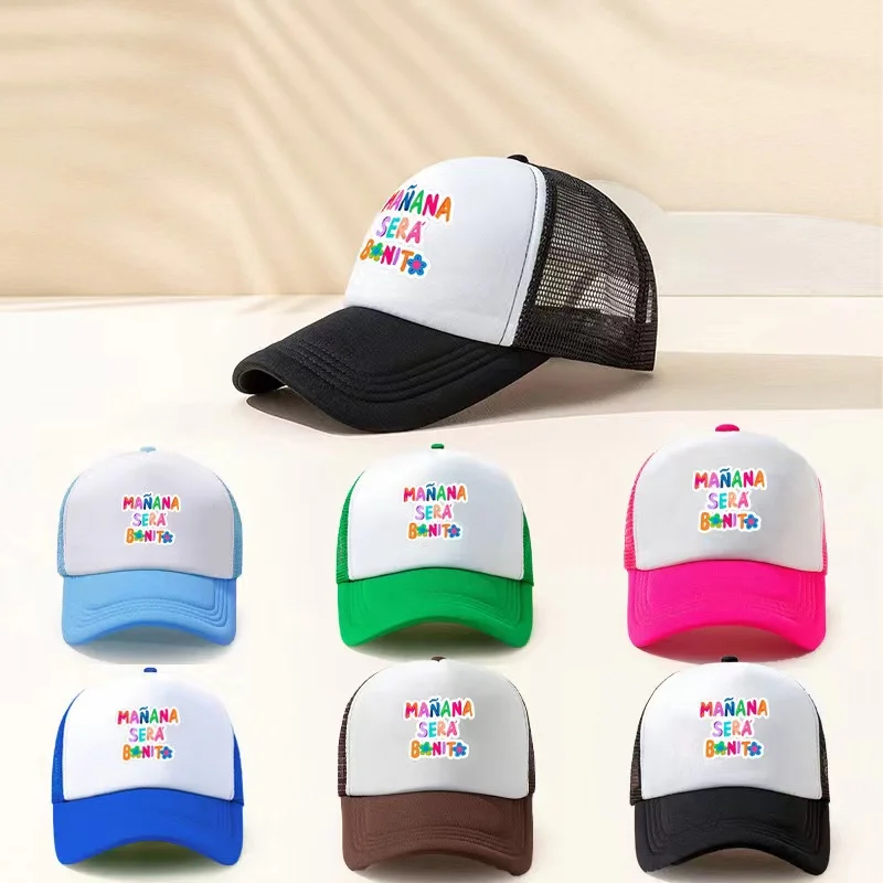 Wholesale 2024 New Print Manana Sera Bonito Mesh hat Karol G Baseball Cap Breathable Couple Hat Unisex Adjustable Visors Caps