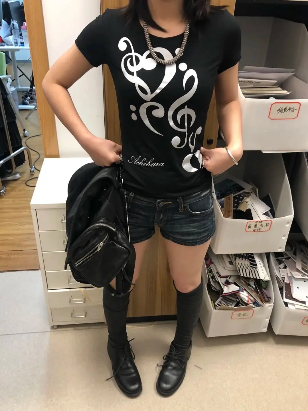 Music Note Heart Print T Shirt Women Y2K Vintage Short Sleeve Slim Fit Casual Streetwear Cute Sweet Summer Daily Basic Tees New