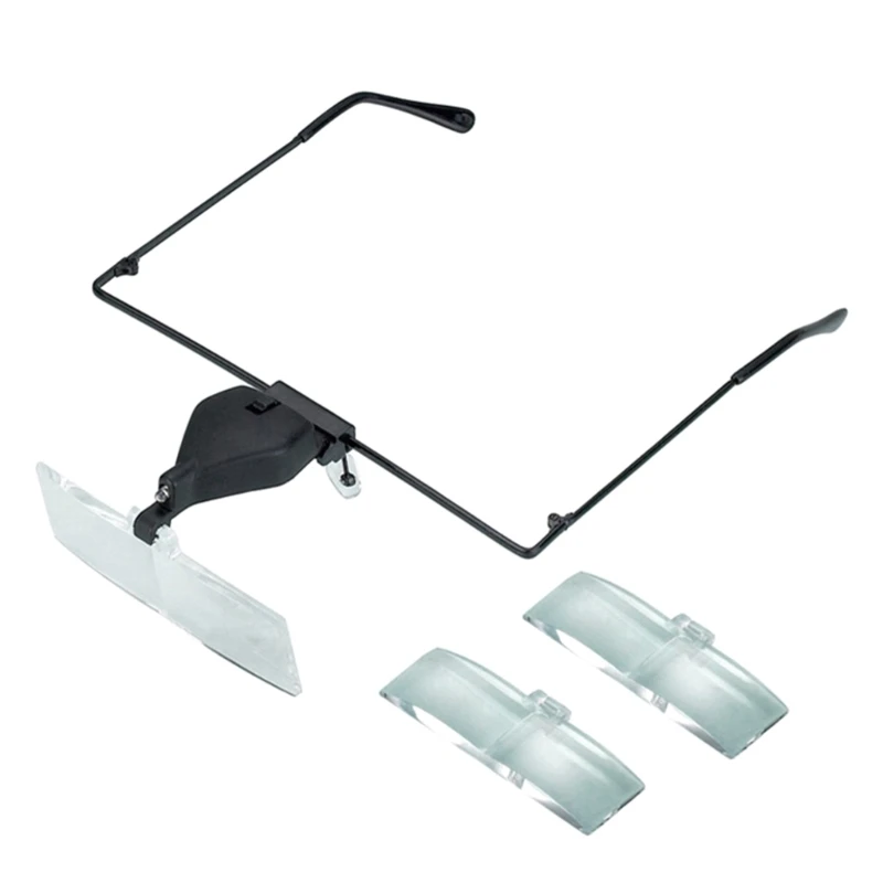 Okulary powiększające odczyt okularów 1,5x2,5x3,5 x powiększenie z lampką LED Dropshipping