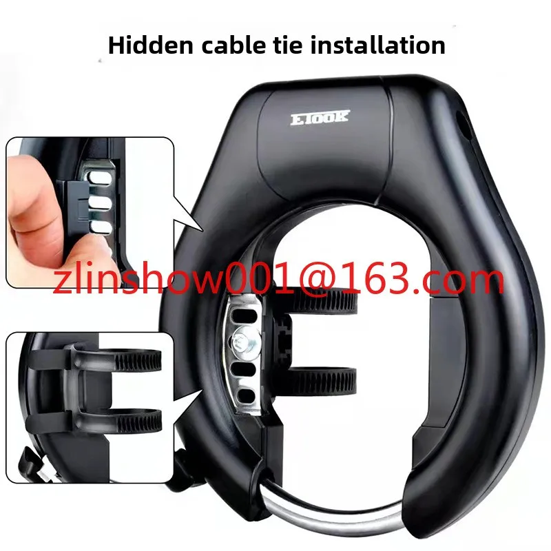 AliExpress SEVENMOONS Bicycle black key lock Large lock Horseshoe bold, crab claw lock, bicycle convenient lock Cycling supplies