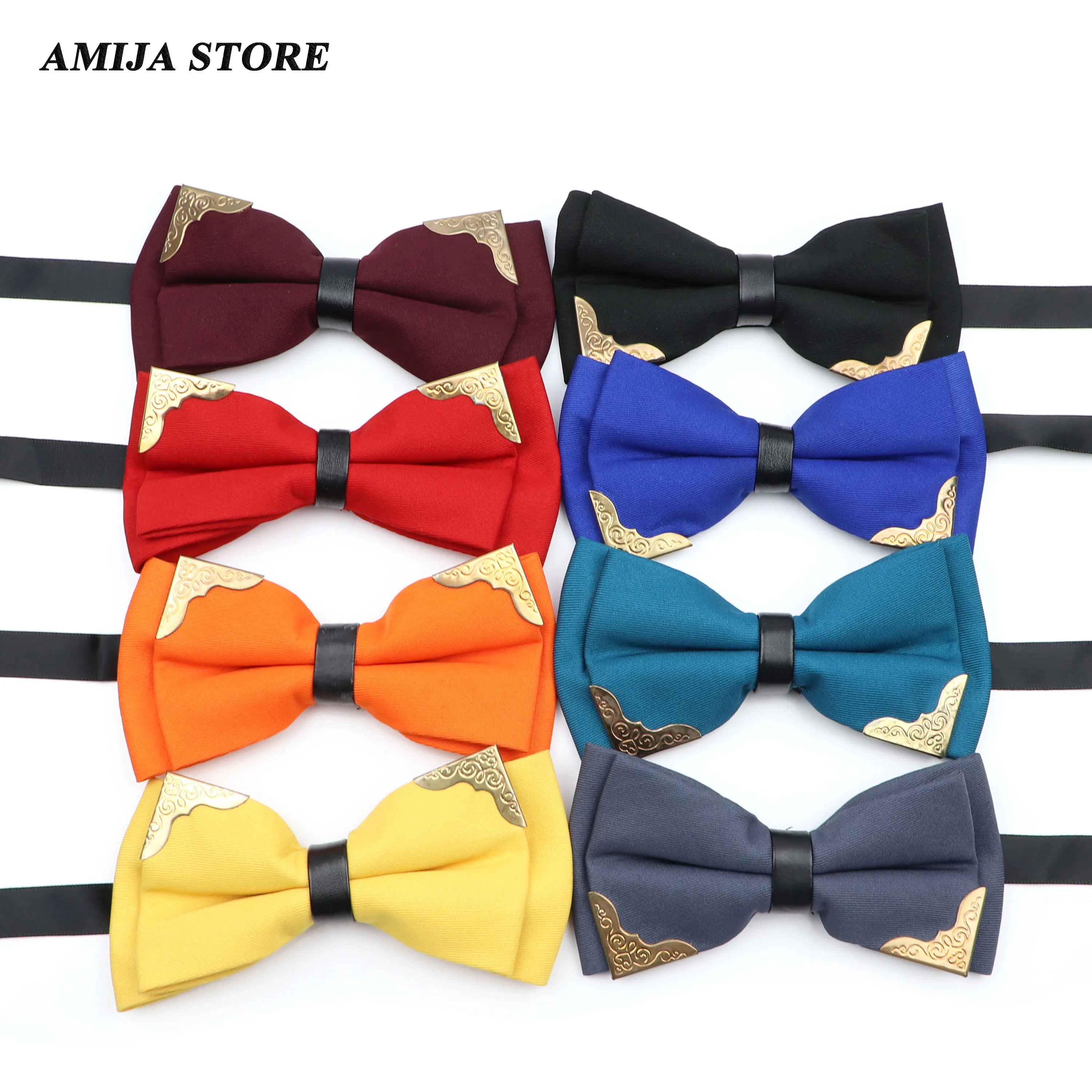 

Luxury Men Bowtie Newest Butterfly Knot Mens Accessories Metal Decorated Bow Tie Formal Commercial Suit Wedding Ceremony Ties