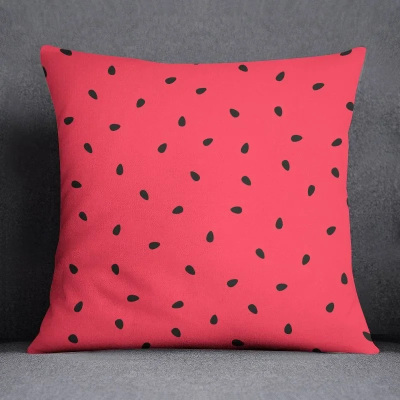 Summer fruit pattern small fresh ins wind pillow cover living room sofa cushion cover bedroom bed pillowcase home decoration