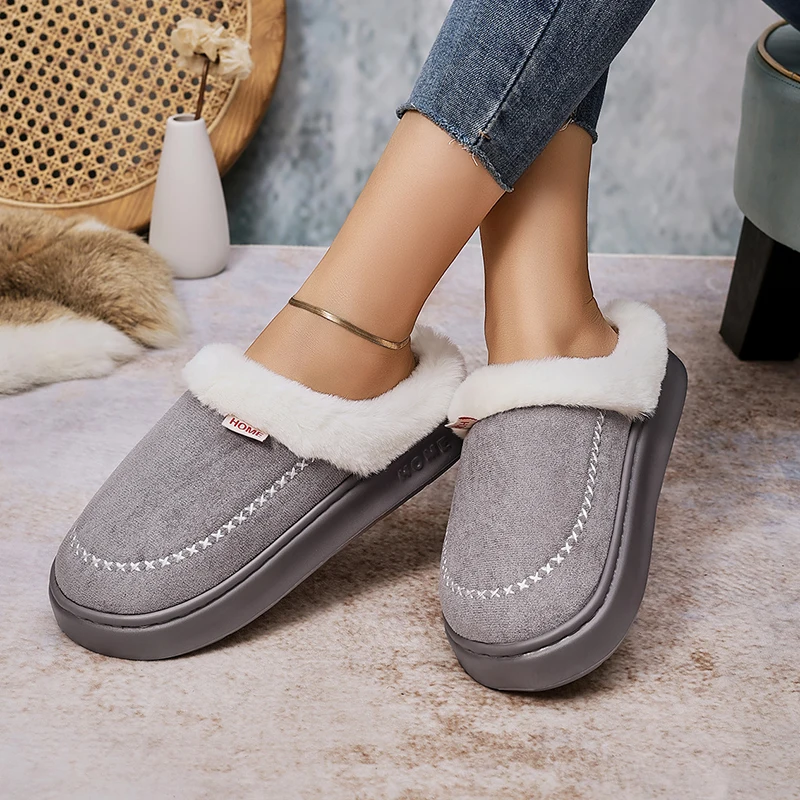 Winter Fuzzy Mule Women's Slip - Women Shoes Mules ulasan dan harga