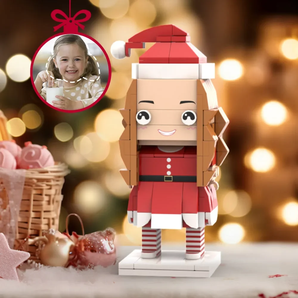 

Person Ornament My Custom Brickfigures Stylish, Small Particle Granules Photo Building Blocks, Christmas Gift to Share Love