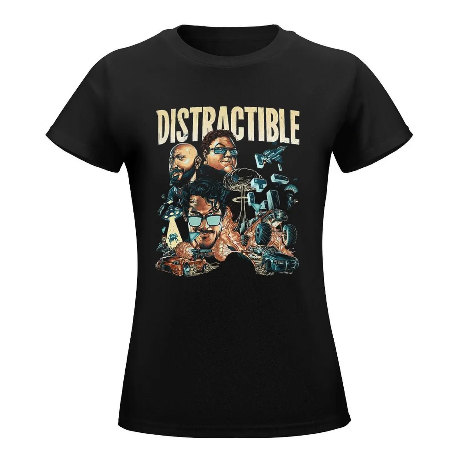 distractible T-Shirt cute clothes funny summer tops workout shirts for Women