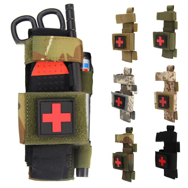 Tactical tourniquet bag, tourniquet holder, multifunctional outdoor sports survival equipment, emergency kit,medical cutting kit