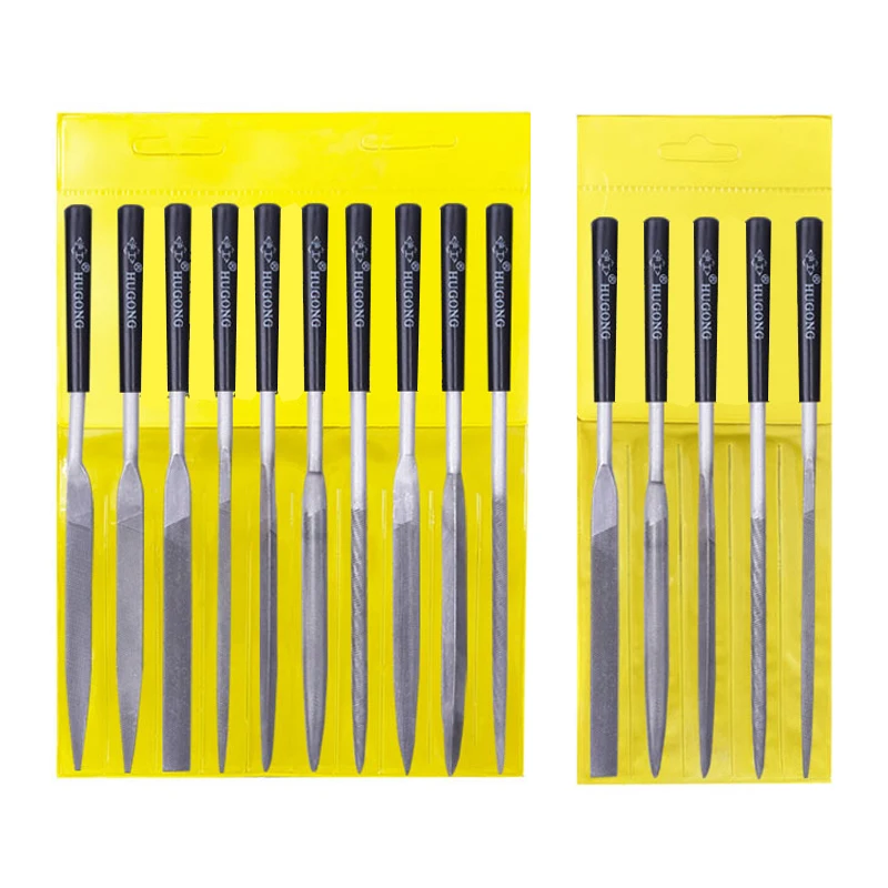 Mini Agulha Arquivo Conjunto Faça Você Mesmo Madeira Rasp Arquivo Agulha Jóias Polimento Escultura Diamante Arquivo Handy Ferramentas Cerâmica Artesanato 10 Pcs 140 mm