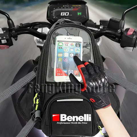 오토바이 마그네틱 라이딩 백, 내비게이션 연료 탱크 백, 대형 스크린, BENELLI TNT 125 TNT135 Jinpeng 502 TRK502 TRK용