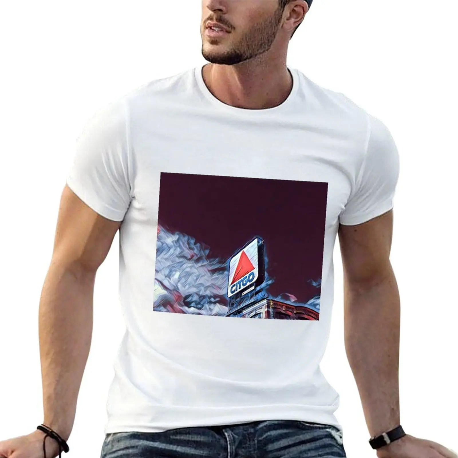 Citgo Sign Boston T-Shirt t shirts for man graphic vintage t shirts for man cotton funny t shirt man plain T-shirt