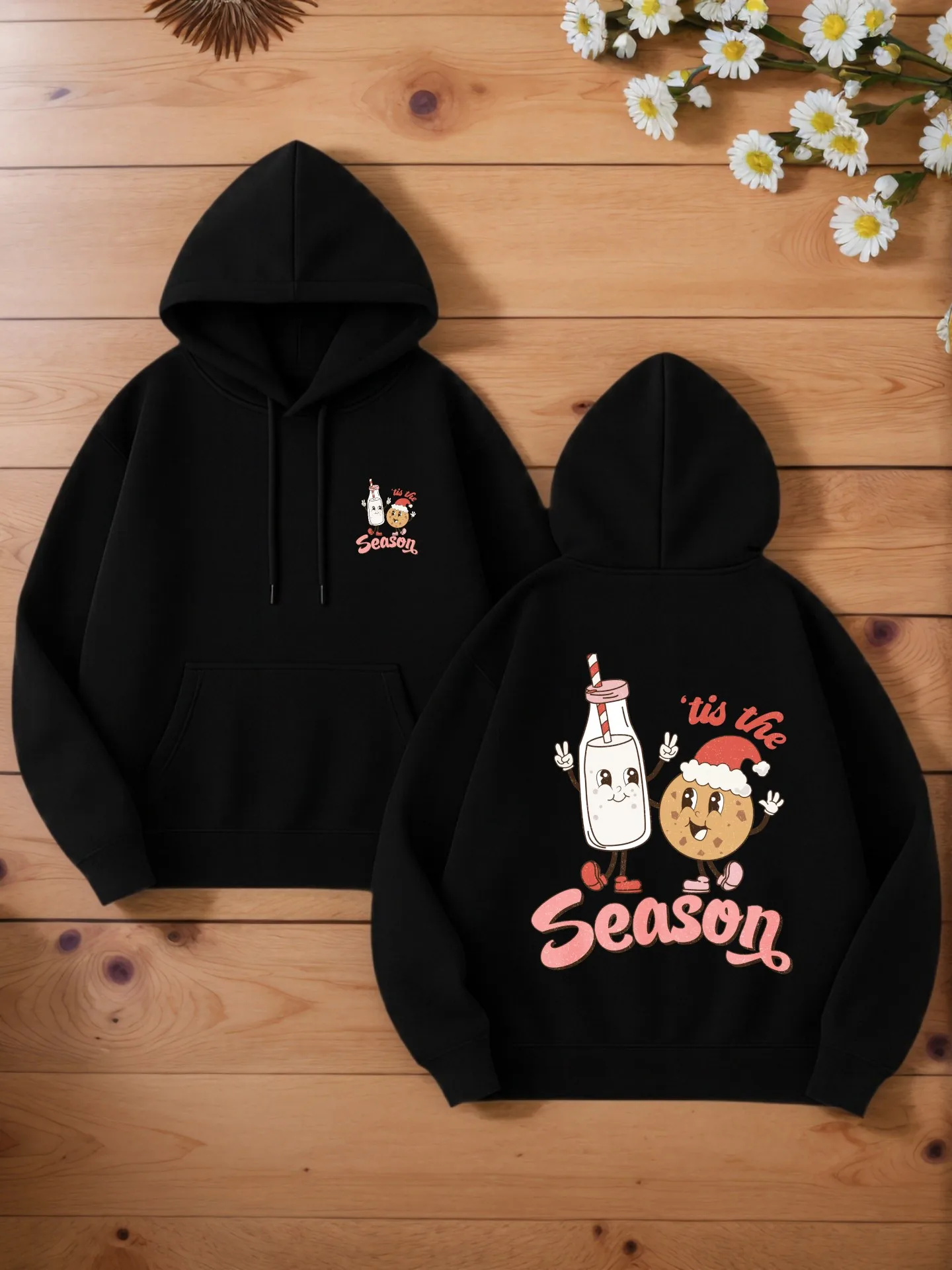 Graphic Hoodie Men, Cartoon Print Pullover Hoodie, Casual Style, Fleece Lined, For Young Men, Fall Outfits