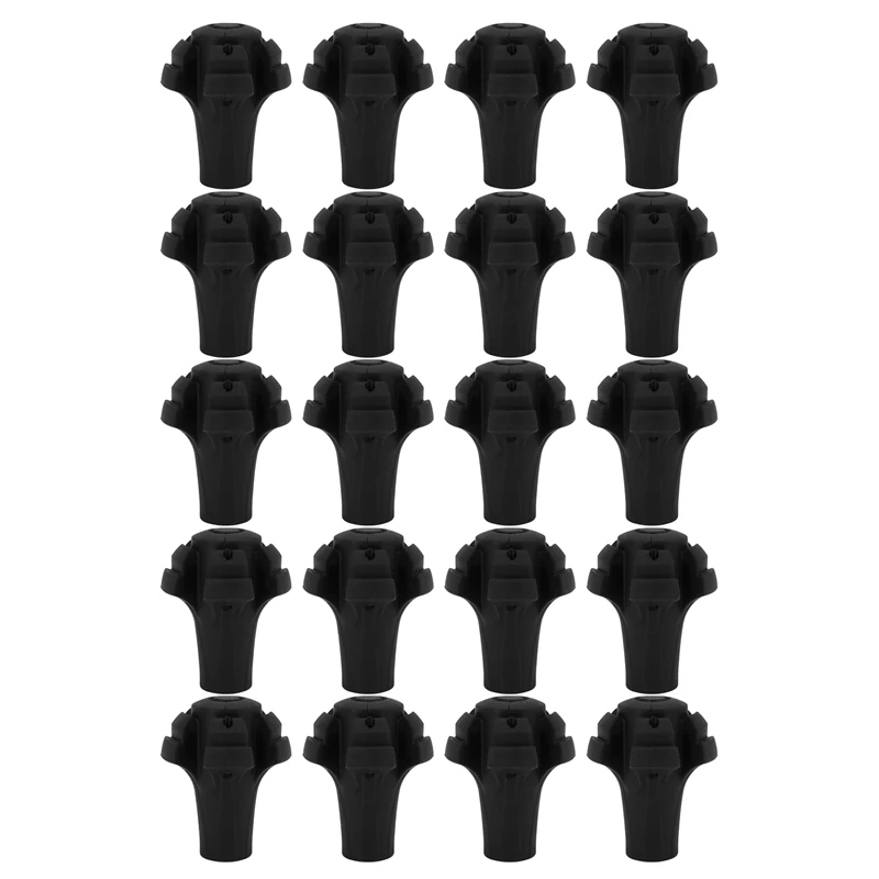 20X Extra Durable Rubber Replacement Tips (Replacement Feet/Paws / Ferrules/Caps) For Trekking Poles