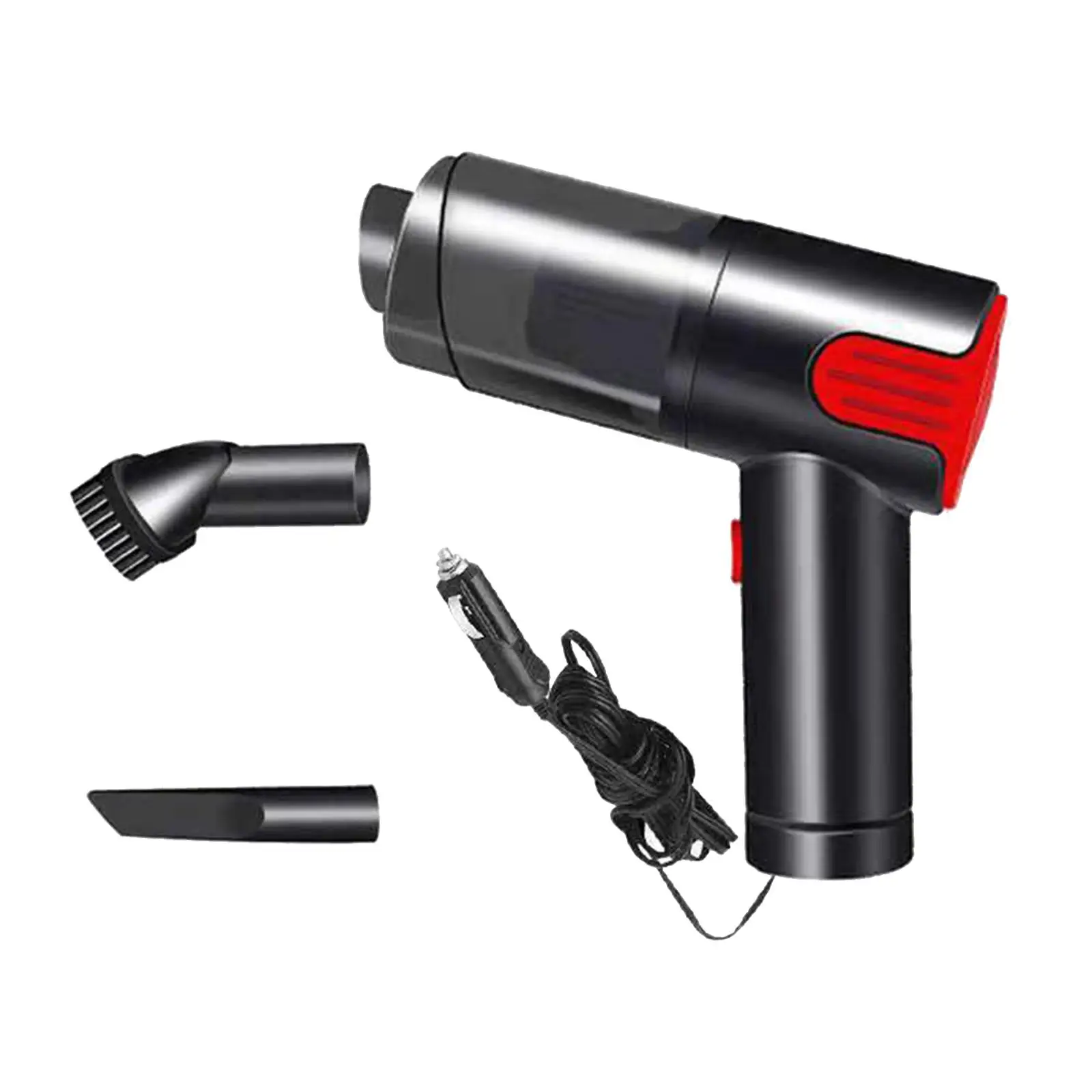 مكنسة سيارة محمولة بقدرة 120 وات مع فوهات متعددة منخفضة الضوضاء لصندوق الأريكة