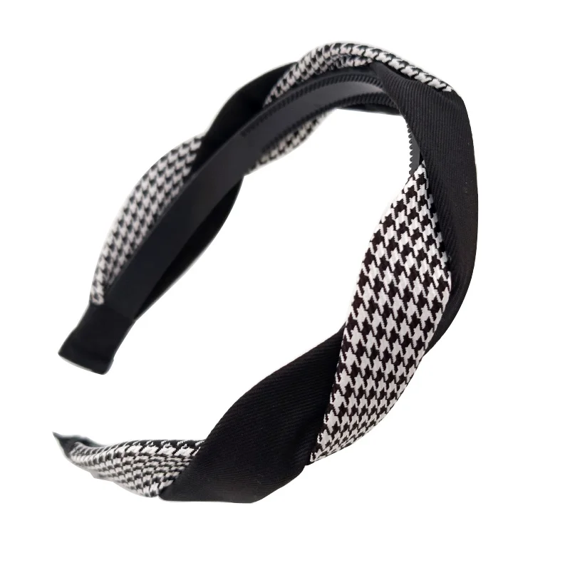 Vintage Braided Headbands for Women Twisted Hairband Contrast Color Simple Hair Band Solid Color Girls Headwear Hair Accessories