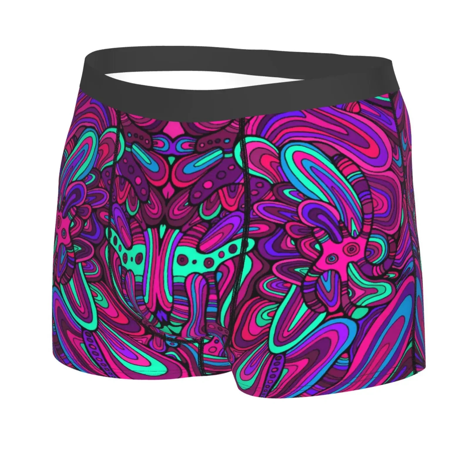 Rainbow Tie Dye Print Men's Underwear Healthy Soft Comfortable High-Quality Men's Briefs Stylish Trendy Casual Sports Panties