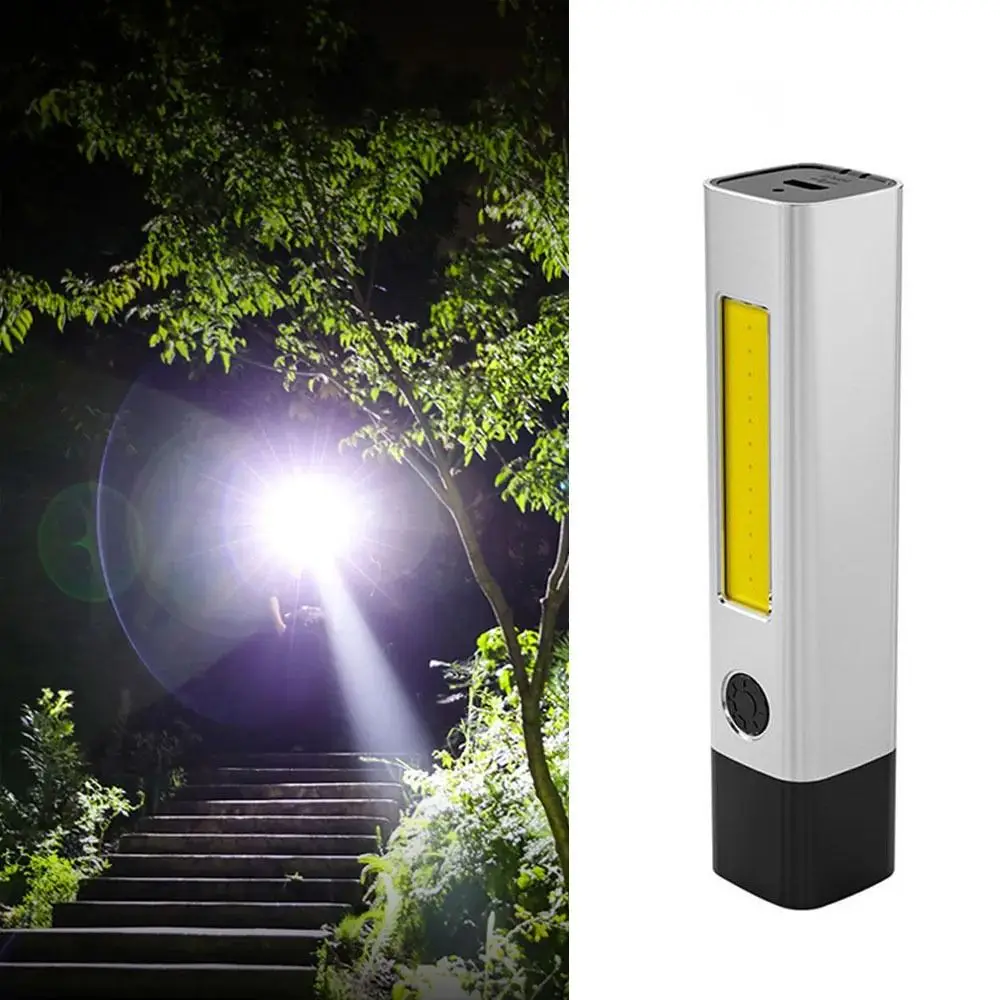 Lichtgewicht LED-zaklamp Waterdichte draagbare oplaadzaklamp Grote batterijcapaciteit Hoge helderheid Outdoor Camping-zaklamp