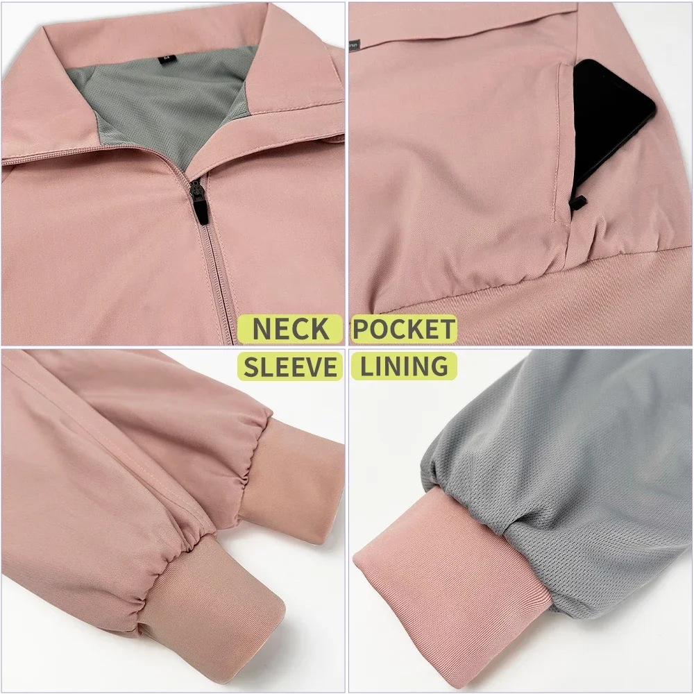 Chaqueta con cremallera frontal para enfermeras, abrigo clínico, Tops de calentamiento, chaquetas de Hospital, ropa de calle para trabajadores de la salud de laboratorio