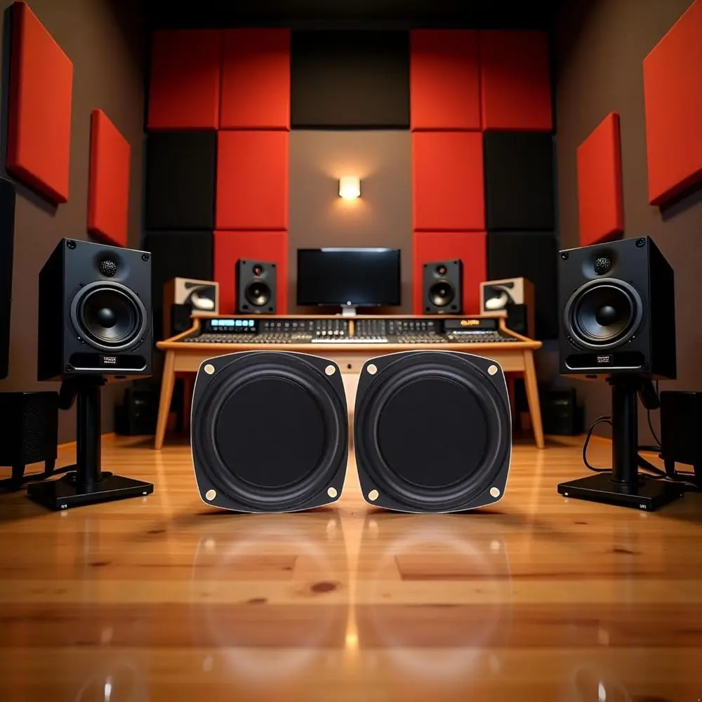 لتقوم بها بنفسك مشعاع مكبر الصوت العالمي 2/3/4 بوصة أسود باس مكبر صوت سلبي مكبر صوت منخفض التردد #5