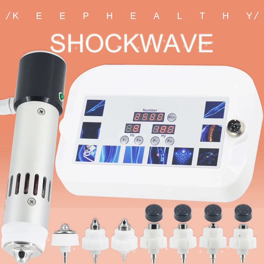 

300MJ Physiotherapy Shockwave Therapy Machine Shock Wave Massager For ED Treatment Relief Waist Back Pain Portable Home Massager