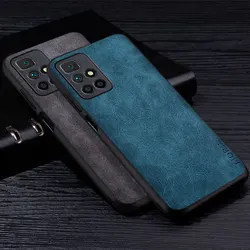 Premium PU Leathe Phone Case for Xiaomi Redmi 10 5G Scratch-Resistant Solid Color Cover for Xiaomi Redmi 10 2022 Case