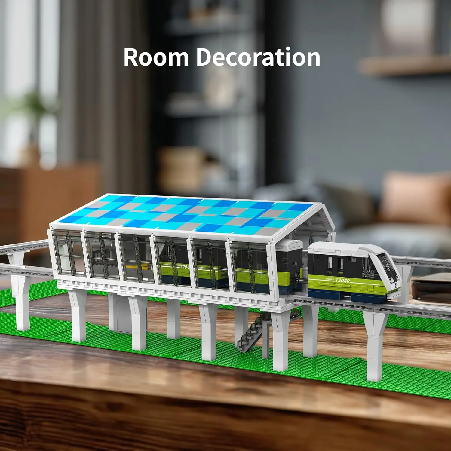 Kit modello treno espresso, oltre 1,957 pezzi Set da costruzione locomotiva APP/telecomando con pista, giocattoli da costruzione, collezione