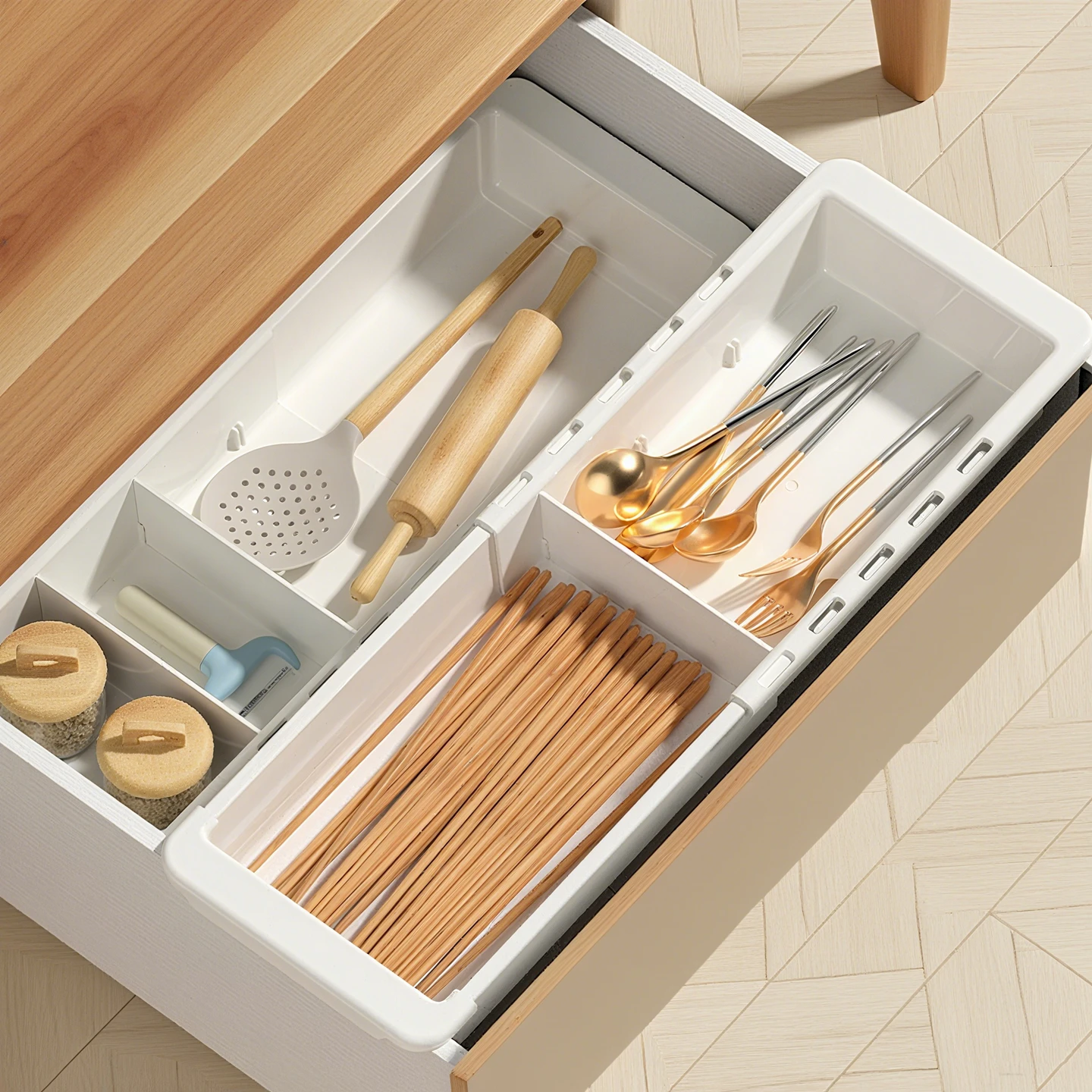 

Выдвижной подвесной органайзер для хранения, прямоугольный контейнер из полипропилена для кухонных шкафов, для посуды и инструментов, зеленый, для дома