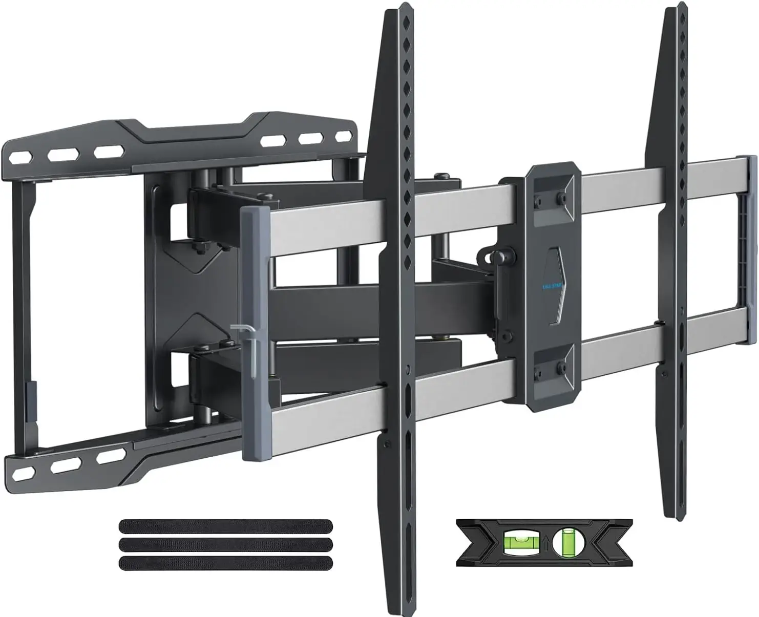 

Full Motion Outdoor TV Mount for 47-90 Inch TVs, Holds Up to 132lbs with Smooth Swivel Tilt and Weatherproof Design
