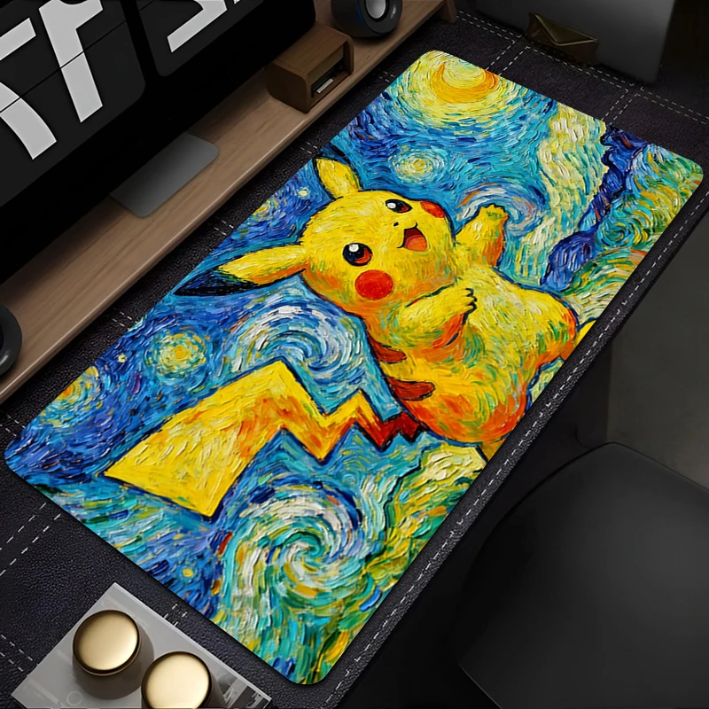 

Mousepad Rubber Mouse Pad Gaming P-Pokemons P-Pikachus Accessories PC Gamer Cabinet Carpets Computer Desk Mat Keyboard Pads