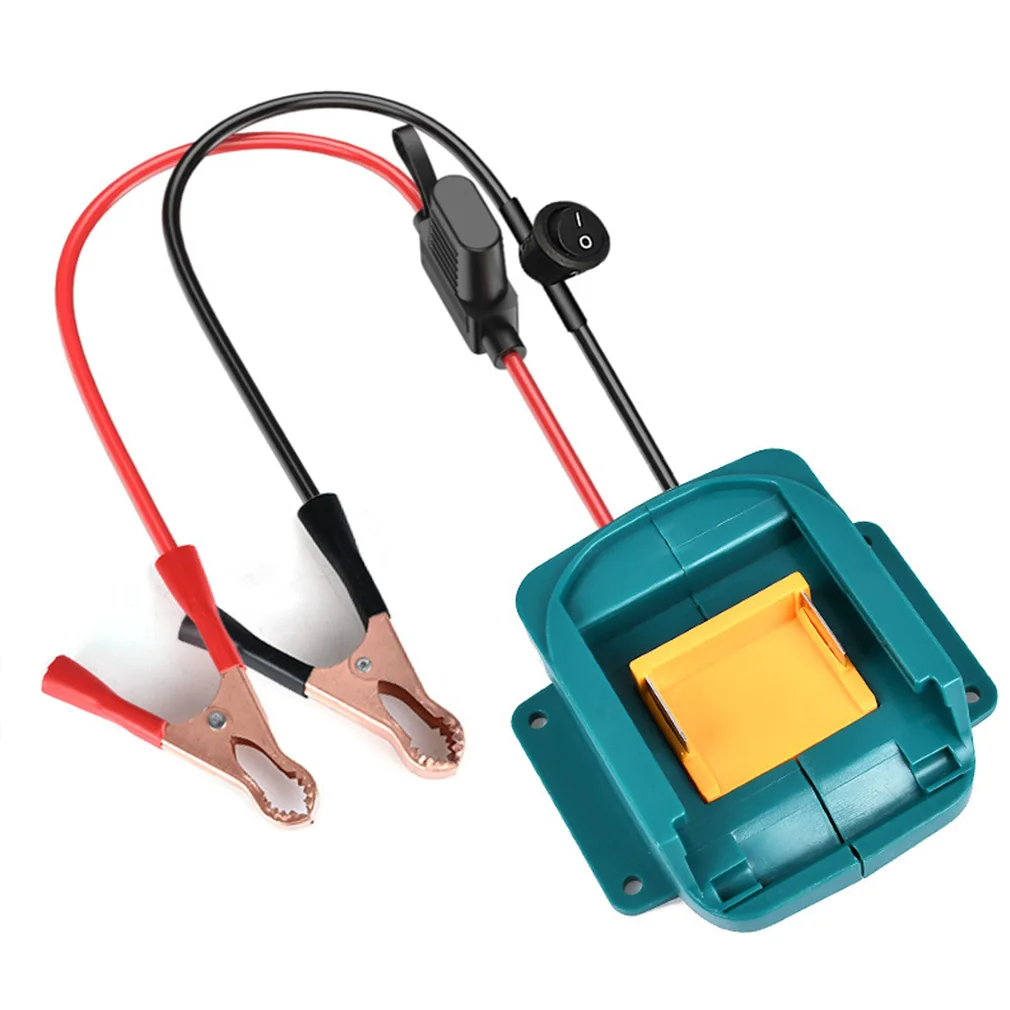 

Hot Car Jump Starter for Makita 18V Li-ion Batterywith Fuse Switch Adapter Connector Dock Emergency Car Booster Starting Device