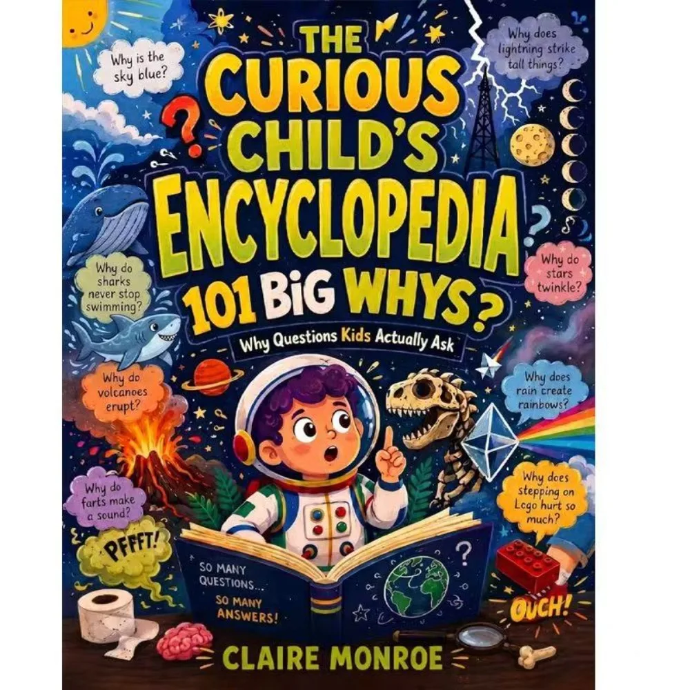 The Curious Child's Encyclopedia Kids Science Q&A Book Children Educational English Encyclopedia Reading Book