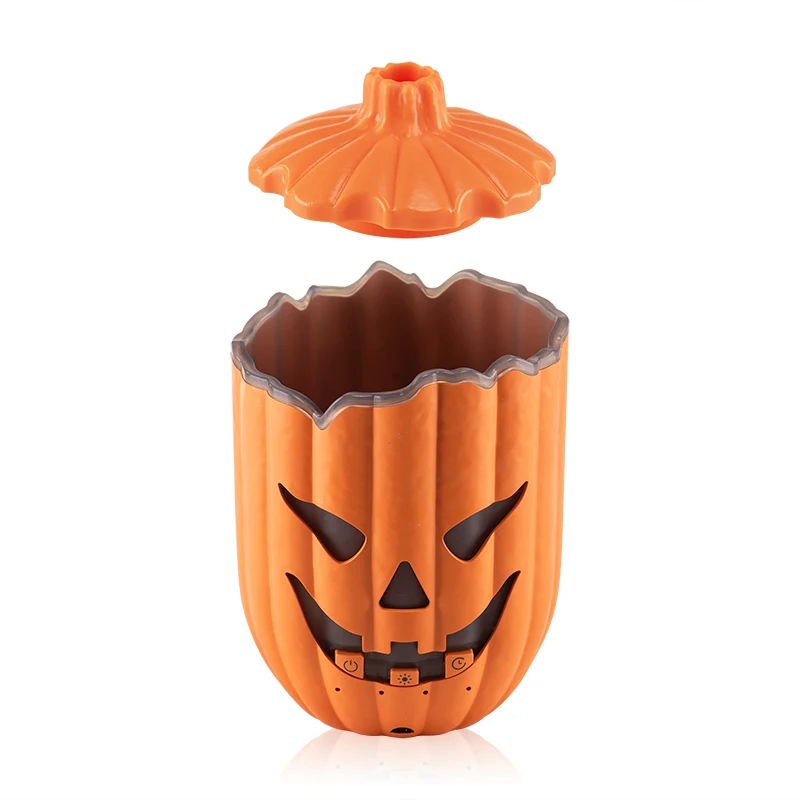 Halloween Pumpkin Humidifier Creative Jellyfish Mist Aroma Essential Oil Diffuser with Remote Control 7 Color LED Night Light