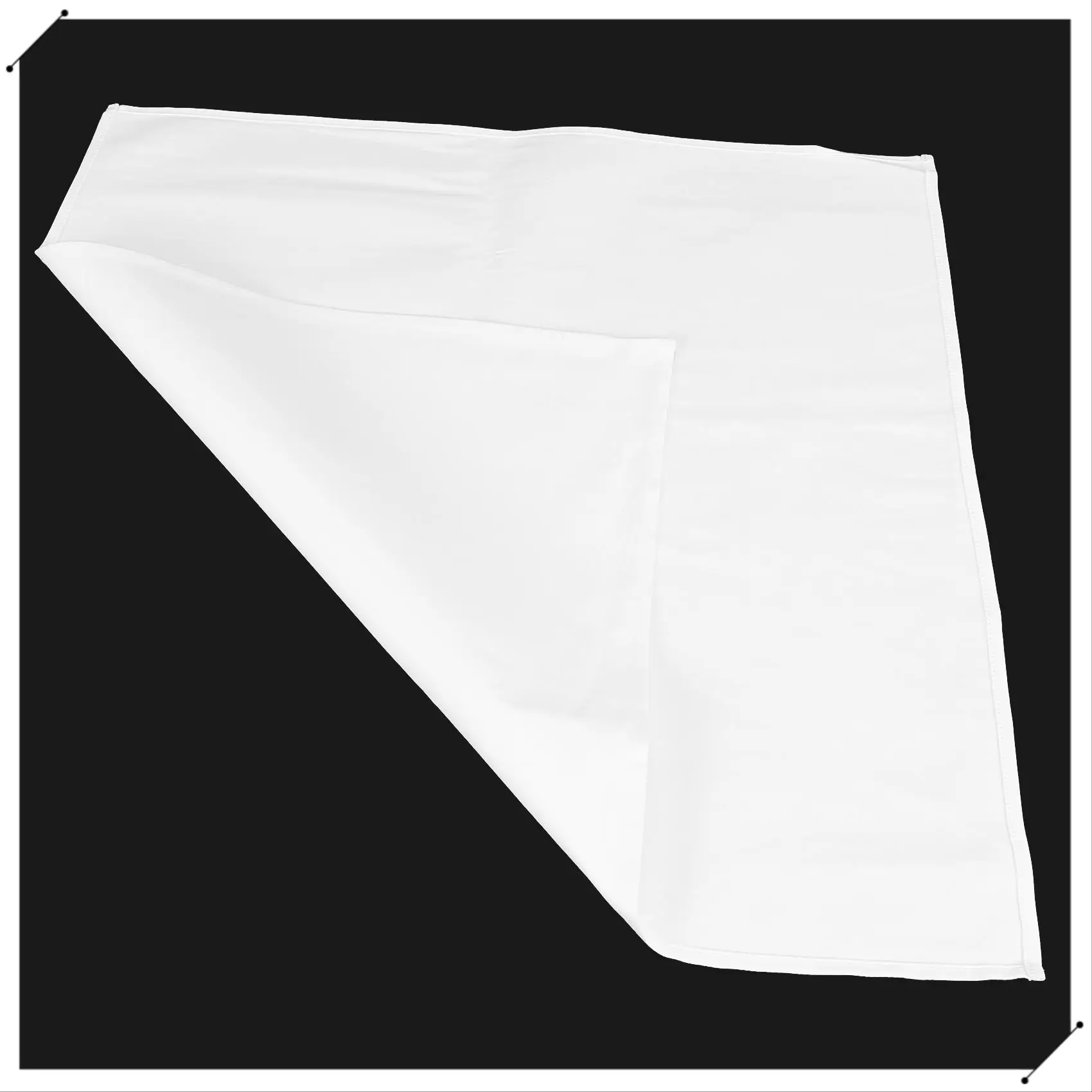 

12 шт., хлопковая ткань для ужина в ресторане, атласная белая салфетка для отеля высокого класса 50X50 см