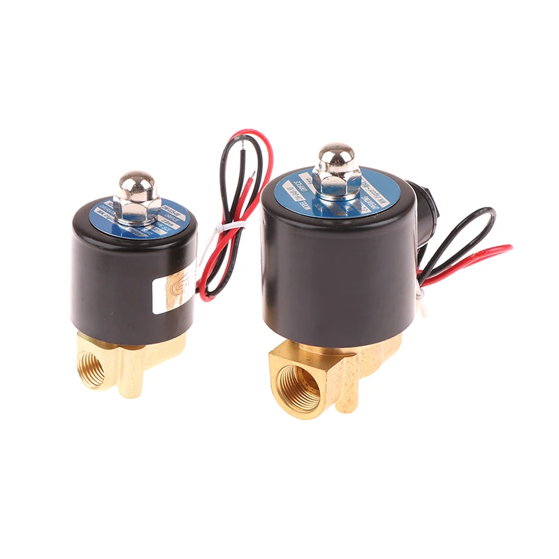 All Copper Water Valve Drain Valve Normally Closed Solenoid Valve 2W-08 Two-position Two-vent Valve