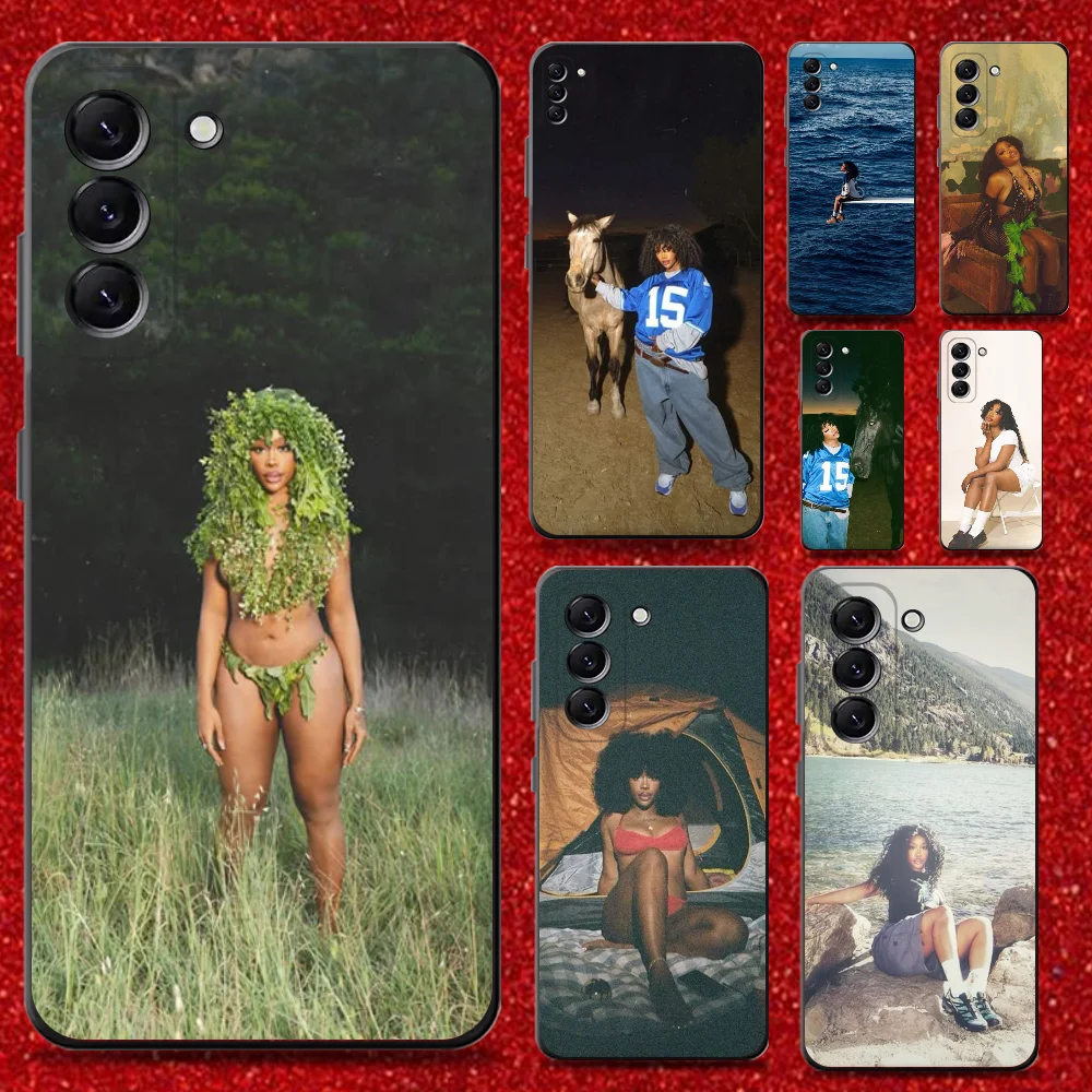 

Singer SZA lana Phone Case For Samsung Galaxy A13,A21s,A22,A31,A32,A52,A53,A71,A80,Soft Black Shell