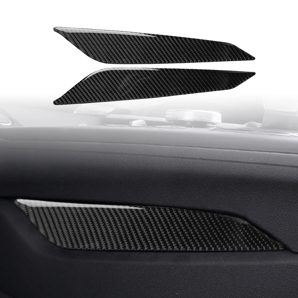 

2pcs Auto Interior Carbon Fiber Car Gear Side Panel Sticker Decoration Trim Decals Styling For Audi A4 B9 RS4 S4 2017 2018 2019