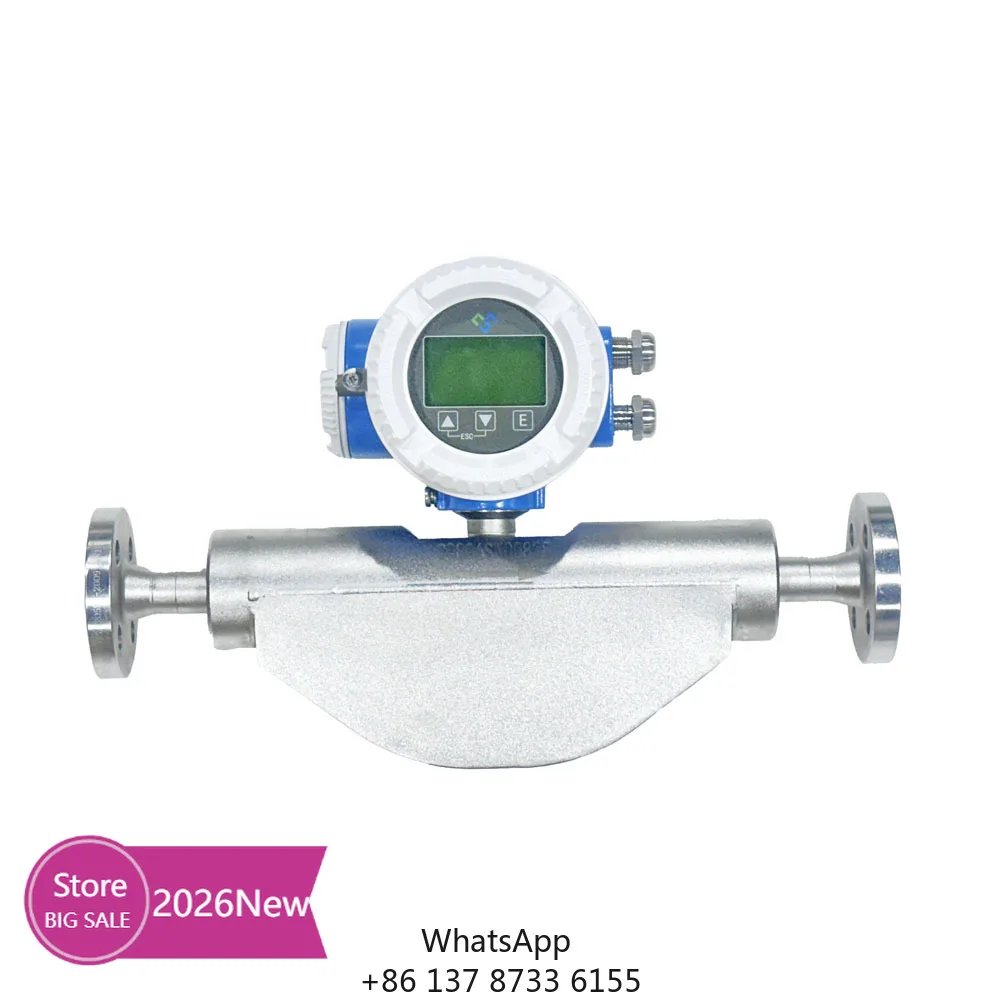 Hygienic Design Digital Stainless Steel Coriolis Flow Meter High Accuracy For Infant Formula Production Liquid Oil Applications
