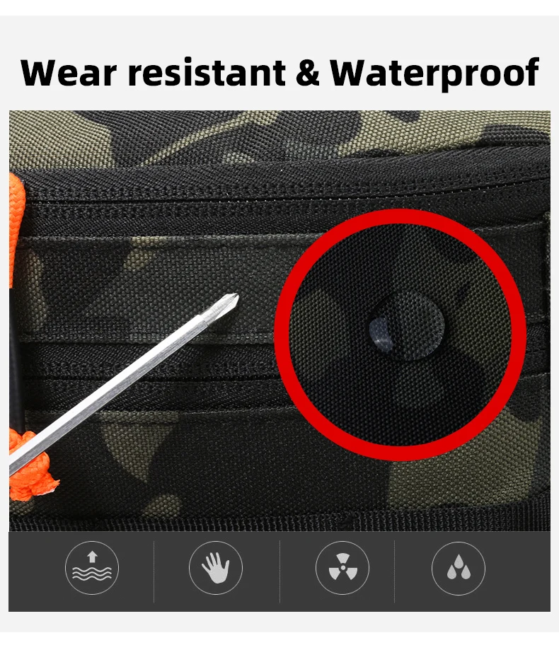 Angeln Brust Taille Tasche Taktische Outdoor Reise Sport Angeln Locken Taschen Jagd Camping Wandern Radfahren Pack Molle Rig Beutel – Detail 15